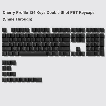 168 Keys Double Shot PBT Keycap Custom WOB Keycap Cherry Profile Keyboard Keycaps for Cherry Gateron MX Switches Gaming Keyboard