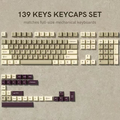 168 Keys Double Shot PBT Keycap Custom WOB Keycap Cherry Profile Keyboard Keycaps for Cherry Gateron MX Switches Gaming Keyboard