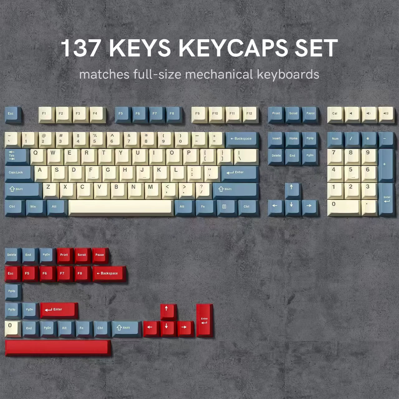 168 Keys Double Shot PBT Keycap Custom WOB Keycap Cherry Profile Keyboard Keycaps for Cherry Gateron MX Switches Gaming Keyboard