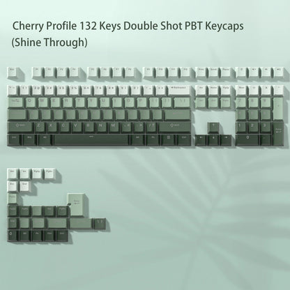 168 Keys Double Shot PBT Keycap Custom WOB Keycap Cherry Profile Keyboard Keycaps for Cherry Gateron MX Switches Gaming Keyboard